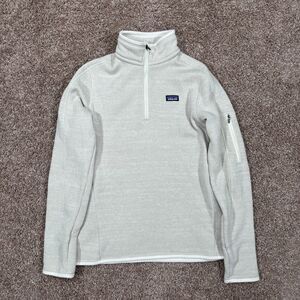 Patagonia Jacket Womens M Beige Better Sweater Fleece Outdoor Camping 25616